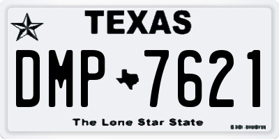 TX license plate DMP7621