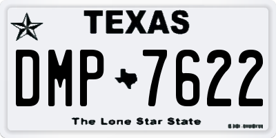 TX license plate DMP7622