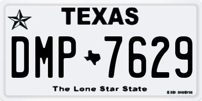 TX license plate DMP7629