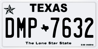 TX license plate DMP7632