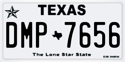 TX license plate DMP7656