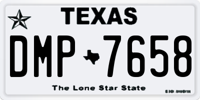 TX license plate DMP7658