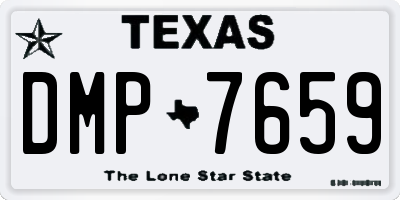 TX license plate DMP7659