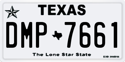 TX license plate DMP7661