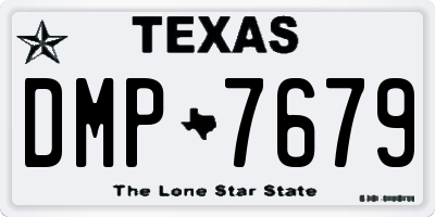 TX license plate DMP7679