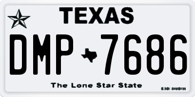 TX license plate DMP7686