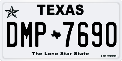 TX license plate DMP7690