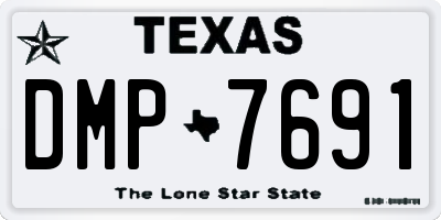 TX license plate DMP7691