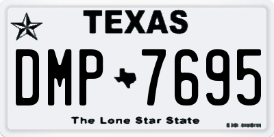 TX license plate DMP7695