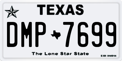 TX license plate DMP7699