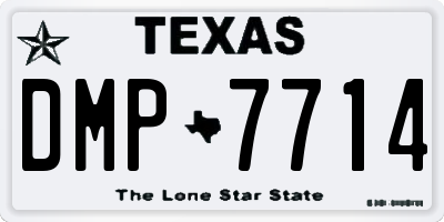 TX license plate DMP7714