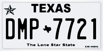 TX license plate DMP7721