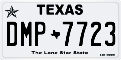 TX license plate DMP7723