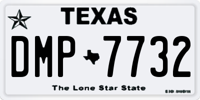 TX license plate DMP7732