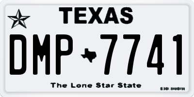 TX license plate DMP7741