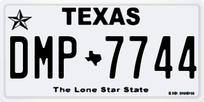 TX license plate DMP7744