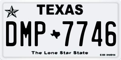 TX license plate DMP7746