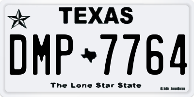 TX license plate DMP7764