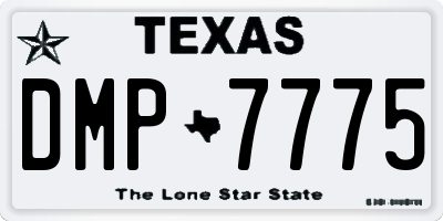 TX license plate DMP7775