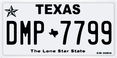 TX license plate DMP7799