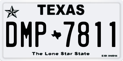 TX license plate DMP7811
