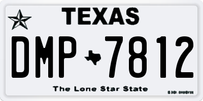 TX license plate DMP7812