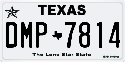TX license plate DMP7814