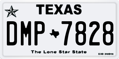 TX license plate DMP7828