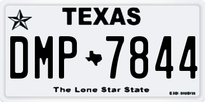 TX license plate DMP7844