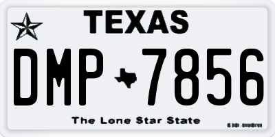TX license plate DMP7856