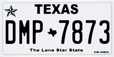 TX license plate DMP7873