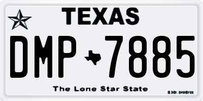 TX license plate DMP7885