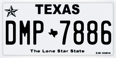 TX license plate DMP7886