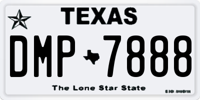 TX license plate DMP7888
