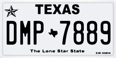 TX license plate DMP7889