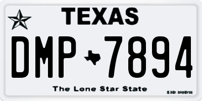 TX license plate DMP7894