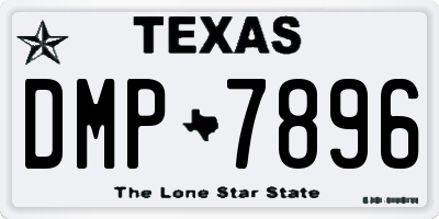 TX license plate DMP7896