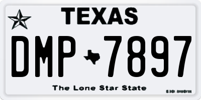 TX license plate DMP7897