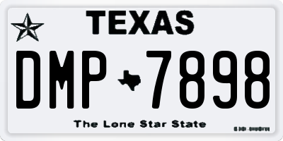 TX license plate DMP7898