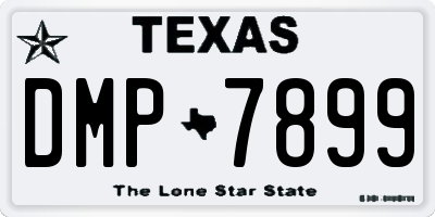 TX license plate DMP7899