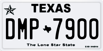 TX license plate DMP7900