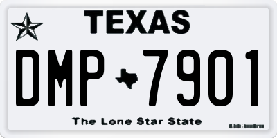 TX license plate DMP7901