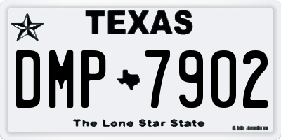 TX license plate DMP7902