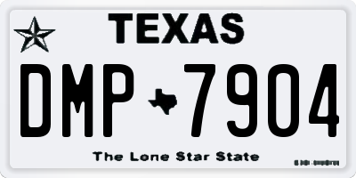 TX license plate DMP7904