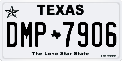 TX license plate DMP7906