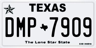 TX license plate DMP7909