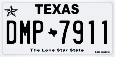 TX license plate DMP7911
