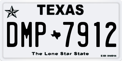 TX license plate DMP7912