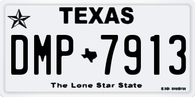 TX license plate DMP7913
