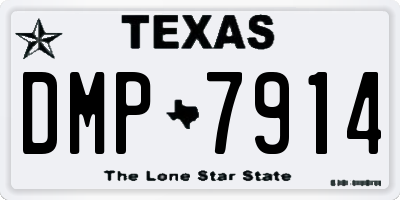 TX license plate DMP7914